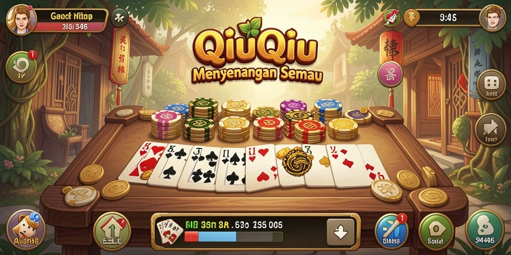 Screenshot utama 3446 menampilkan momen seru dalam permainan QiuQiu.