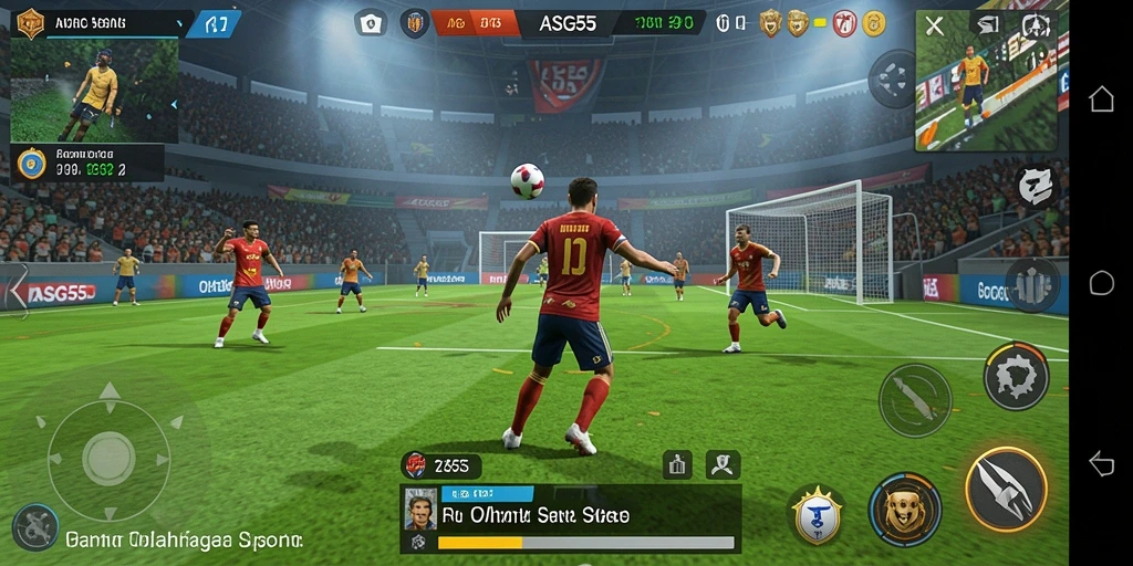 Screenshot gameplay ASG55 menampilkan momen seru dalam olahraga.