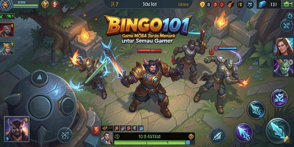 Tampilan gameplay seru di arena BINGO101 dengan grafis yang menakjubkan.