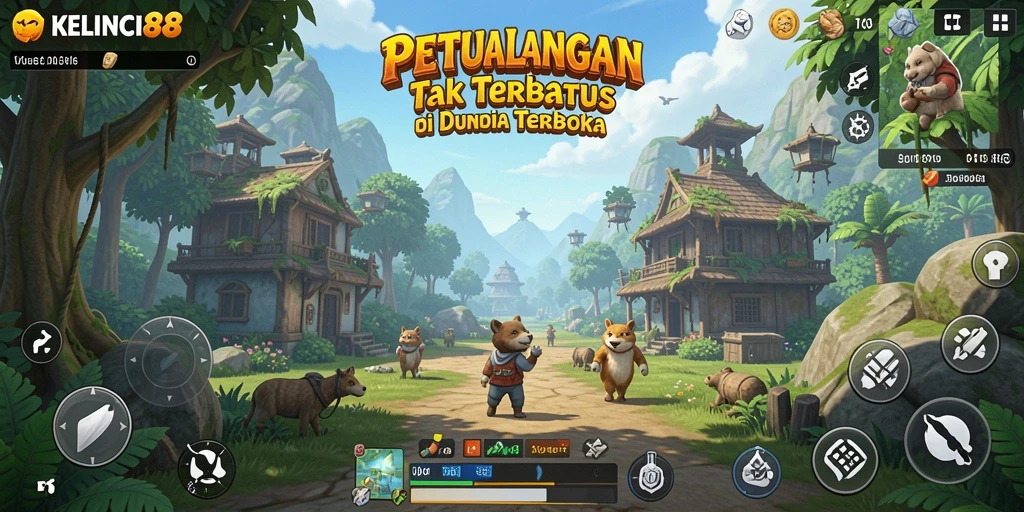 Gameplay menarik dalam KELINCI88 dengan lingkungan terbuka yang luas.