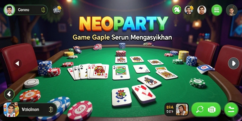 Gameplay seru dan menarik dari NEOPARTY dalam permainan Gaple.
