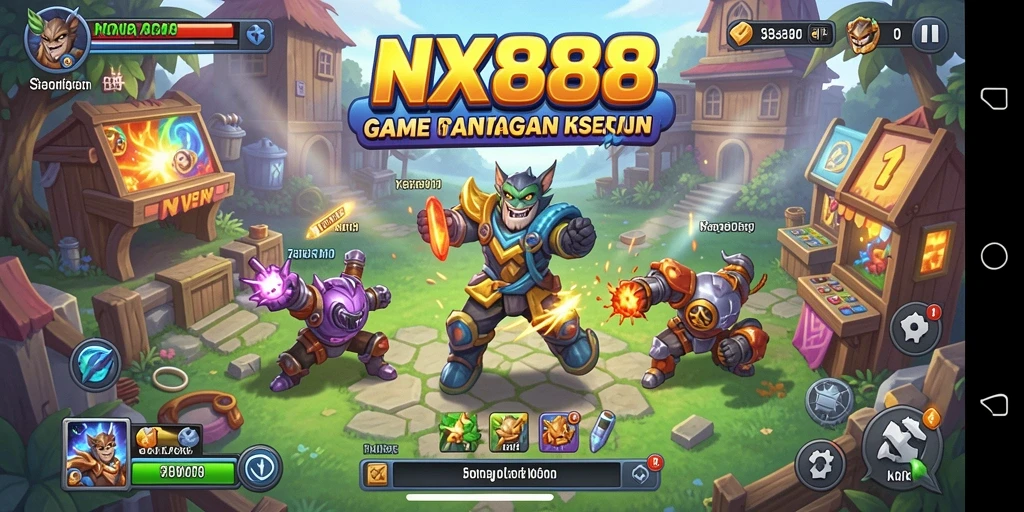 Tampilan gameplay NX888 yang menarik dan penuh aksi.