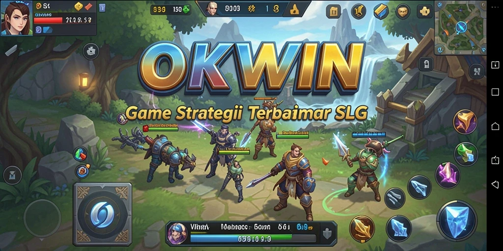 Tangkapan layar gameplay OKWIN menampilkan aksi strategi yang mendebarkan.