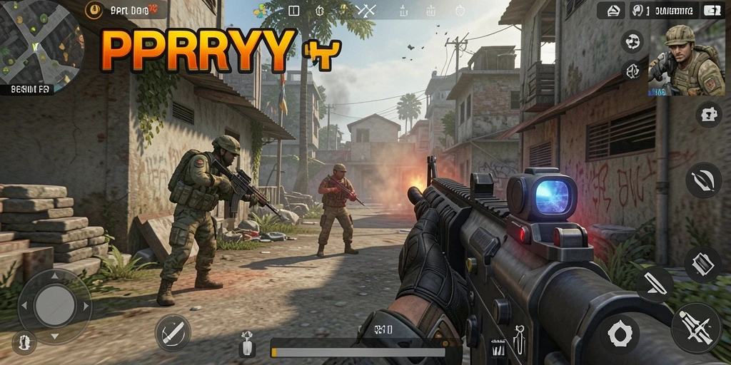Gameplay PPRRYY yang intens dan mendebarkan di setiap pertempuran.