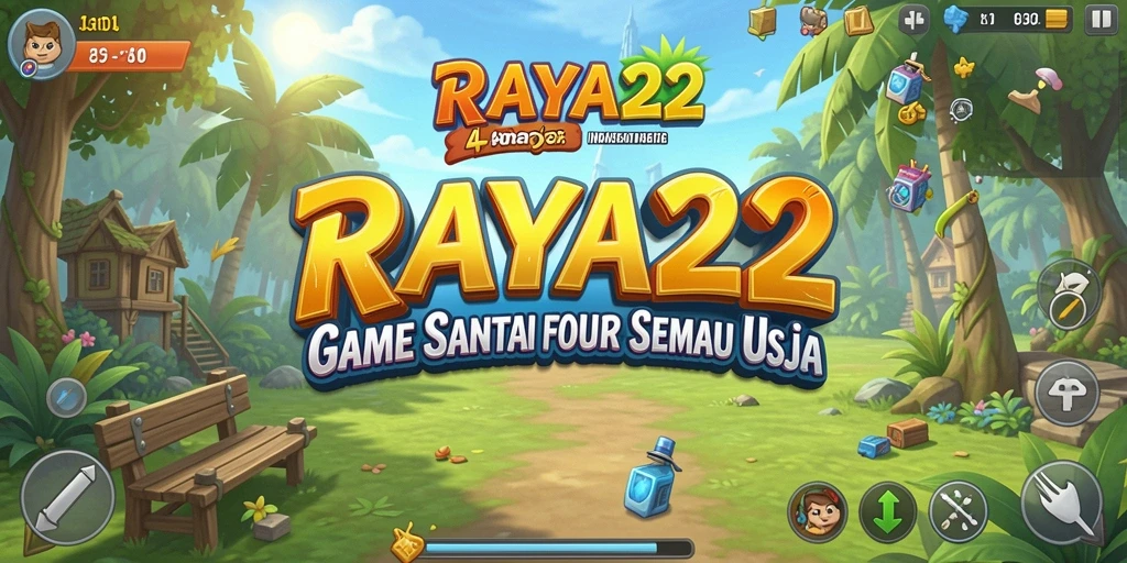 Tampilan gameplay RAYA22 yang menarik dan penuh warna.