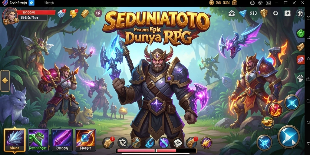 Menggambarkan aksi seru dan pemanfaatan strategi dalam gameplay RPG.