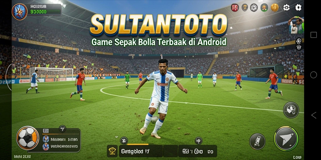 Tampilan gameplay <strong>SULTANTOTO</strong> yang seru dan mendebarkan dalam pertandingan sepak bola.